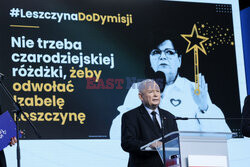 Konferencja prezesa PiS Jarosława Kaczyńskiego