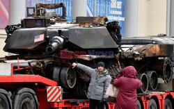 Czołg Abrams wystawiony w Sankt Petersburgu