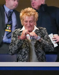 Rod Stewart z synem na meczu Celtic vs Aberdeen