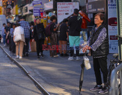 Życie codziennie w Chinatown w Nowym Jorku