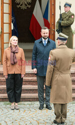 Wizyta minister obrony narodowej Czech w Warszawie