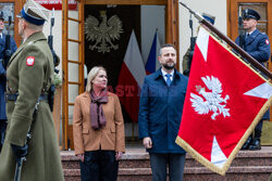 Wizyta minister obrony narodowej Czech w Warszawie