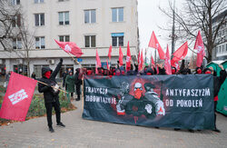 Demonstracja antyfaszystowska w Warszawie