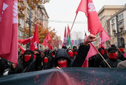 Demonstracja antyfaszystowska w Warszawie