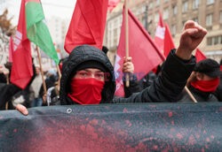 Demonstracja antyfaszystowska w Warszawie