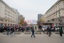 Demonstracja antyfaszystowska w Warszawie