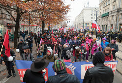 Demonstracja antyfaszystowska w Warszawie