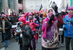 Demonstracja antyfaszystowska w Warszawie