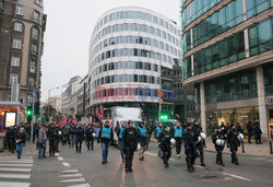 Demonstracja antyfaszystowska w Warszawie