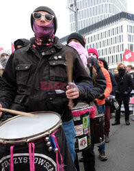 Demonstracja antyfaszystowska w Warszawie