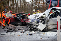 Wypadek na DK27 pod Zieloną Górą