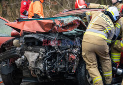 Wypadek na DK27 pod Zieloną Górą