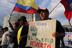 Demonstracje antyrządowe w ekwadorskim Quito