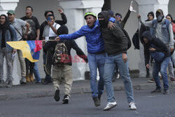 Demonstracje antyrządowe w ekwadorskim Quito