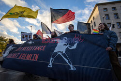 Manifestacja antyrosyjska w Berlinie