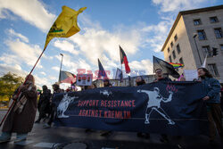 Manifestacja antyrosyjska w Berlinie