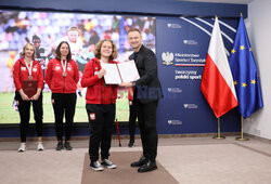 Spotkanie reprezentacji kobiet w ampfutbolu z Ministrem Sportu