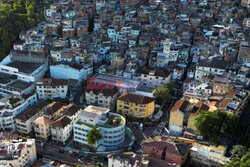 Fawela Rocinha w Rio de Janeiro