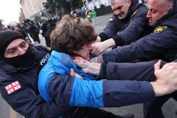 Protesty w Gruzji po wyborach do parlamentu