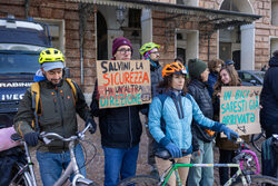 Protest przeciwko zmianom w kodeksie drogowym we Włoszech