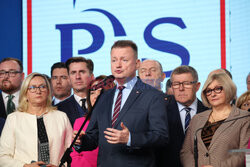 Konferencja prezesa PiS Jarosława Kaczyńskiego