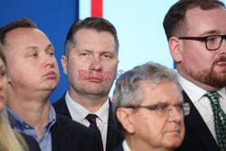 Konferencja prezesa PiS Jarosława Kaczyńskiego