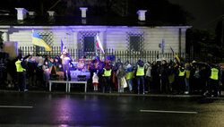 1000 Dzień Piekła - protest przed ambasadą Rosji