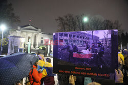 1000 Dzień Piekła - protest przed ambasadą Rosji