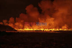 Nowa erupcja wulkanu na półwyspie Reykjanes w Islandii