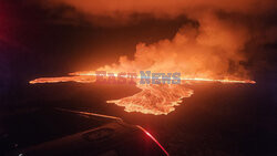 Nowa erupcja wulkanu na półwyspie Reykjanes w Islandii