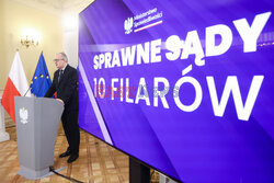 Konferencja ministra Adama Bodnara pt. Sprawne sądy - 10 filarów