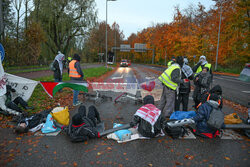 Demonstracja przeciwko targom broni w Rotterdamie