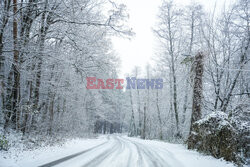 Pierwszy śnieg w Warszawie