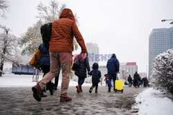 Pierwszy śnieg w Warszawie