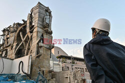 Betonowa wieża zbudowana przez architekta Keisuke Okę