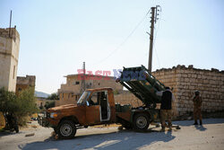 Syryjscy rebelianci podczas ofensywy w Aleppo