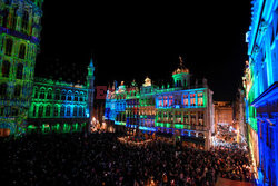 Świąteczne iluminacje w Brukseli