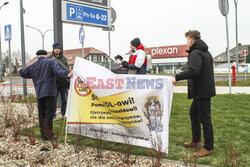 Protesty przed Lidlami ws. Gietrzwałdu