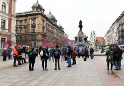 Stop faszyzmowi - pikieta w Krakowie