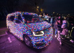 Zjazd świątecznych volkswagenów