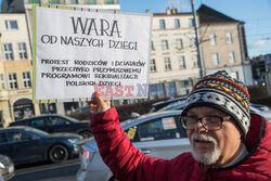 Protest Tak dla edukacji! Nie dla deprawacji! w Gdańsku