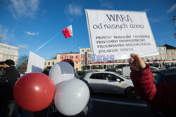 Protest Tak dla edukacji! Nie dla deprawacji! w Gdańsku