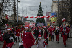 Charytatywny bieg Mikołajów w Kosowie