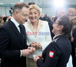 Mundurowe spotkanie wigilijne z udziałem Pary Prezydenckiej