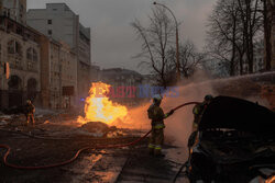 Rosyjski atak rakietowy na Kijów