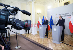 Konferencja prasowa Ministerstwa Sprawiedliwości ws. Marcina Romanowskiego