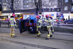 Wypadek na Targowej w Warszawie