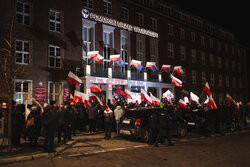 Protest przeciwko decyzji PKP, Gdańsk