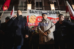 Protest przeciwko decyzji PKP, Gdańsk