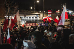 Protest przeciwko decyzji PKP, Gdańsk